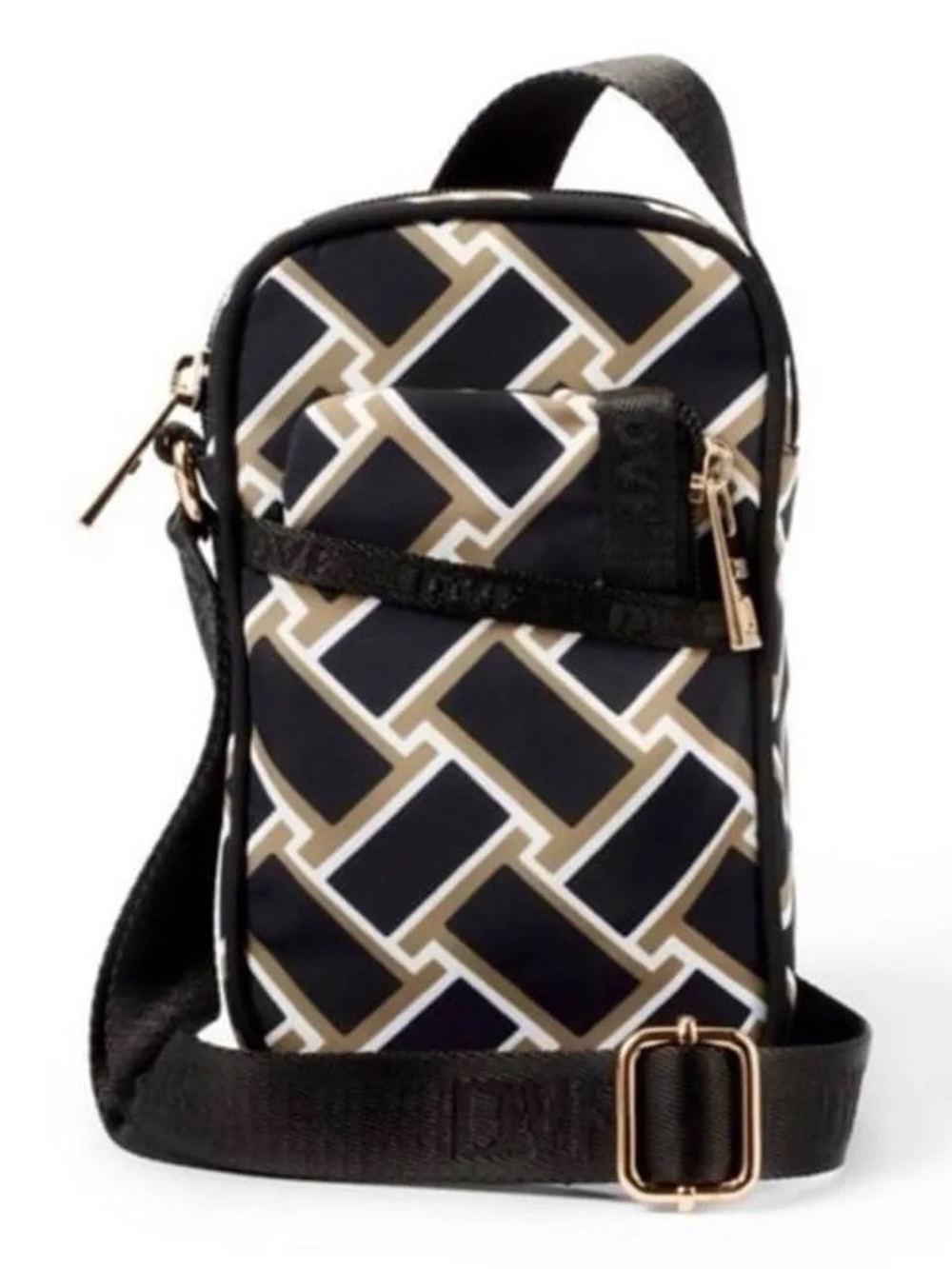 DVF for Target Cellphone Holder Crossbody Bag Vintage Weave Neutral